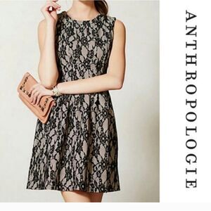 Anthropology HD  Paris Black Lace Dress